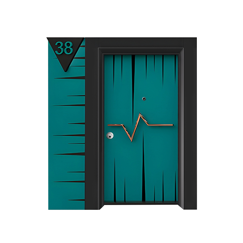 Porte d'entrée de la barre de style industriel turque