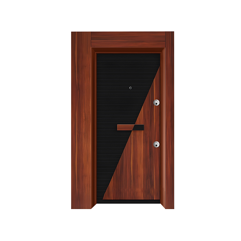 Porte simple de style moderne à cadre en acier de style turc