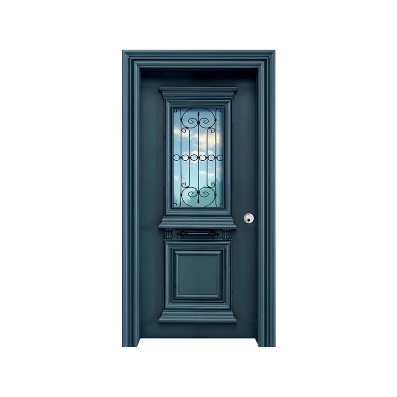 Cadre en acier Porte d’entrée simple de style moderne