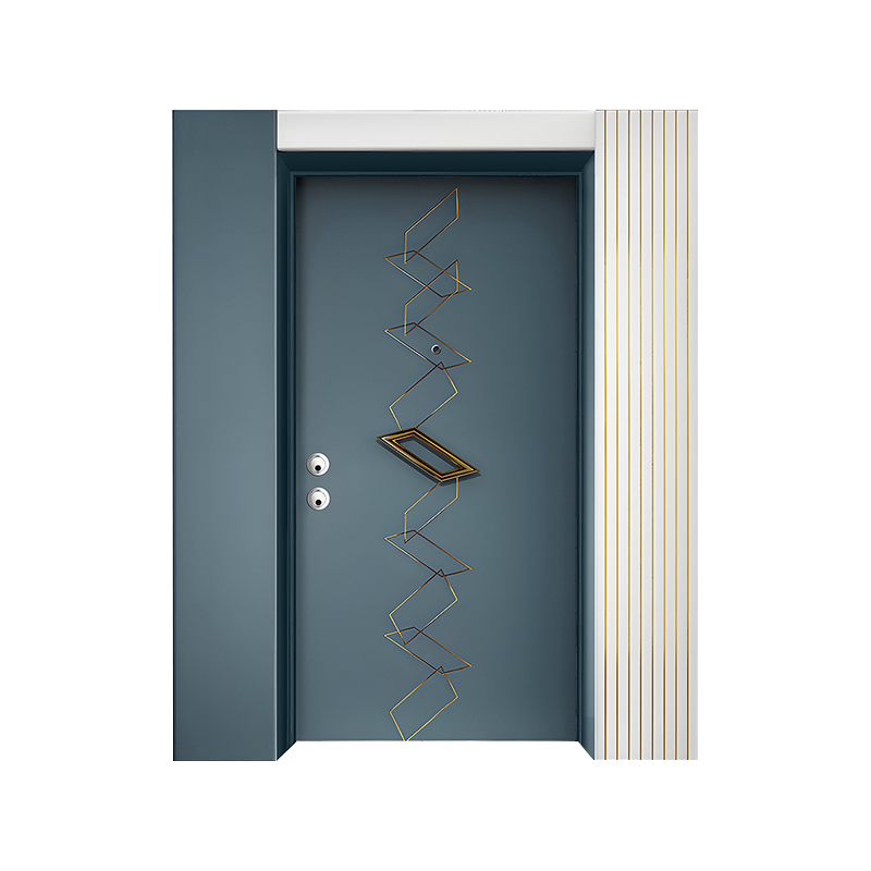 Porte d'entrée de cadre en acier de style turc porte unique