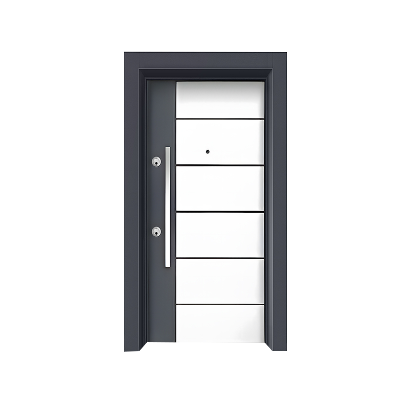 Porte de balançoire de sécurité d'entrée de l'appartement blanc