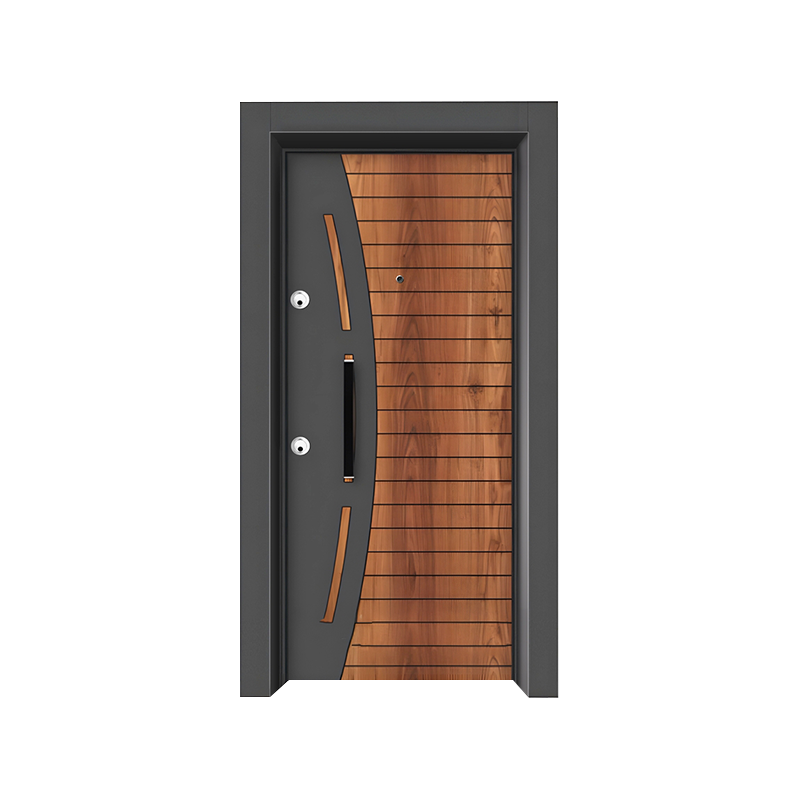 Porte de balançoire de l'entrée de la maison de luxe simple et légère