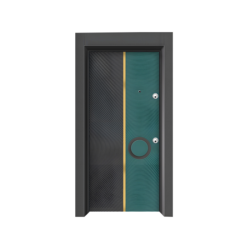 Porte de sécurité en fer à deux couleurs de style Moyen-Orient