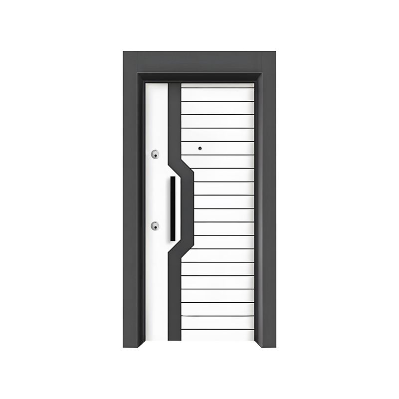 Porte de sécurité de l'entrée simple blanche