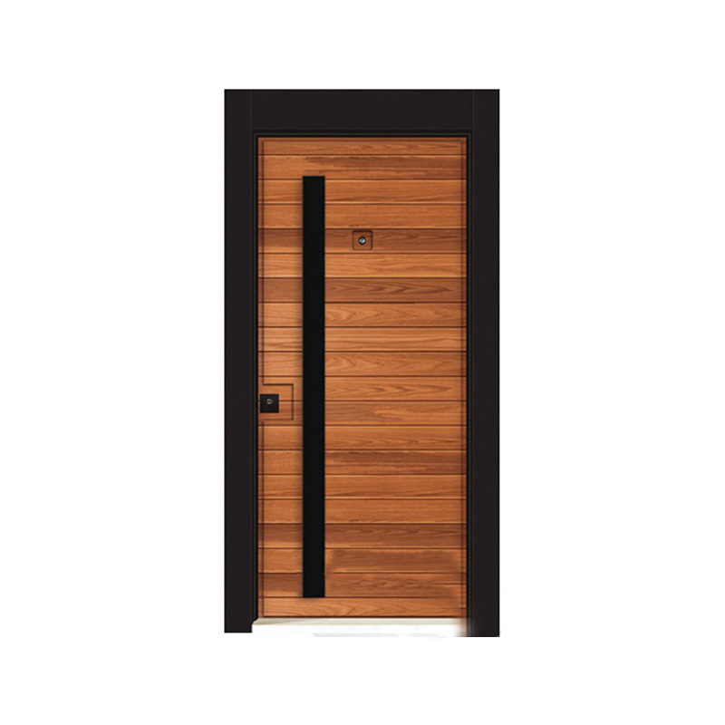 Porte de sécurité à la maison de style bûche
