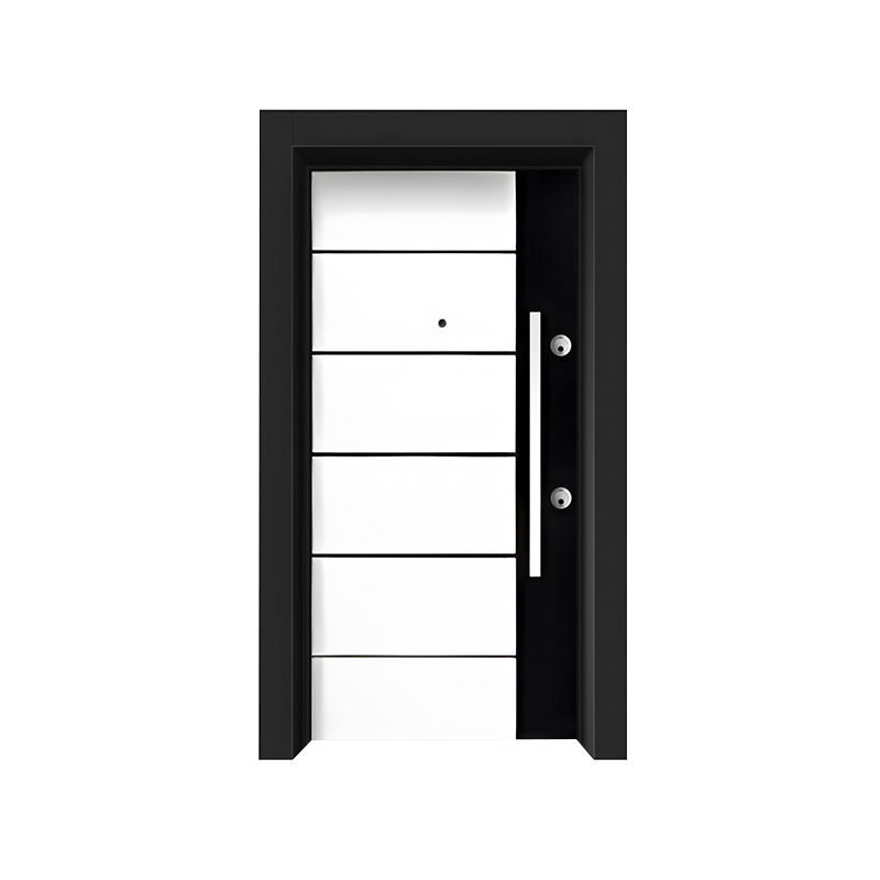 Porte en acier simple d’entrée simple