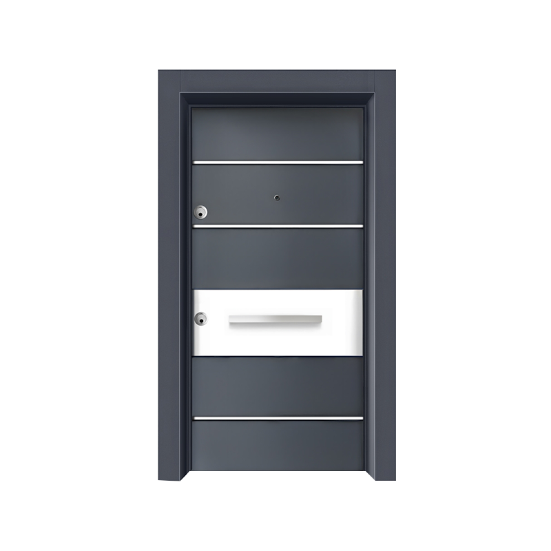 Luxury léger Entrée simple porte en acier unique
