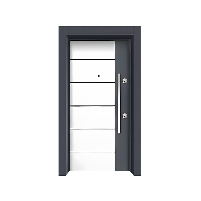 Porte blanche d'entrée de l'appartement blanc