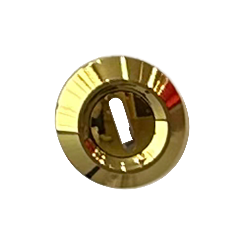 Trou de serrure de porte en or