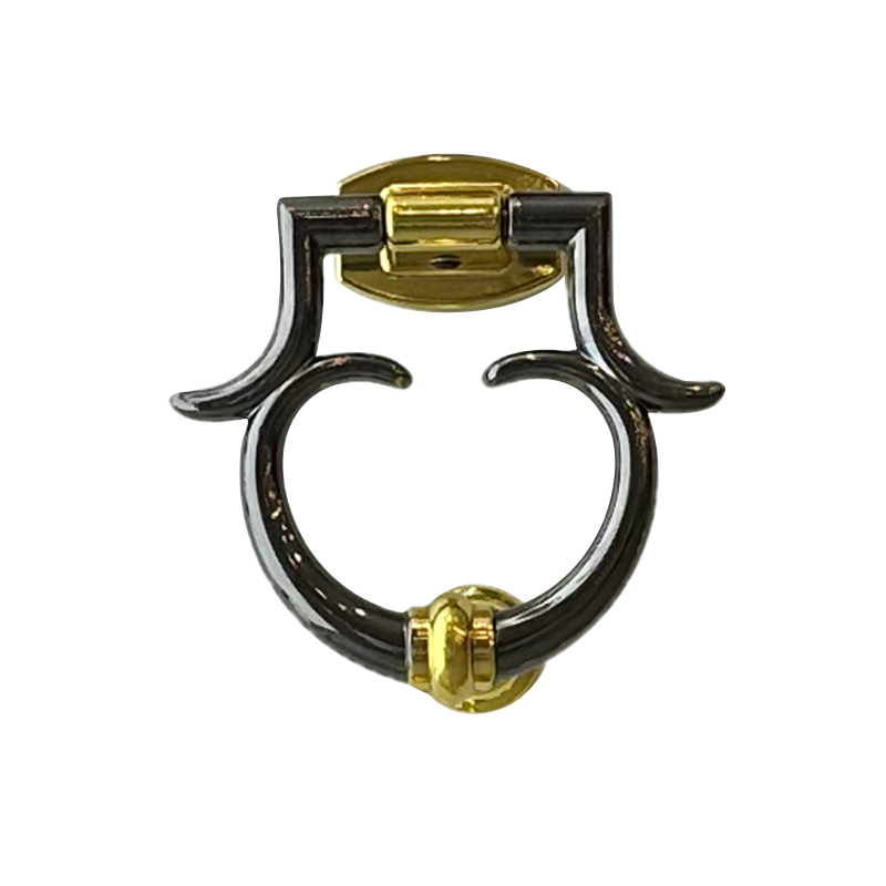 Heurtoir de porte en laiton noir